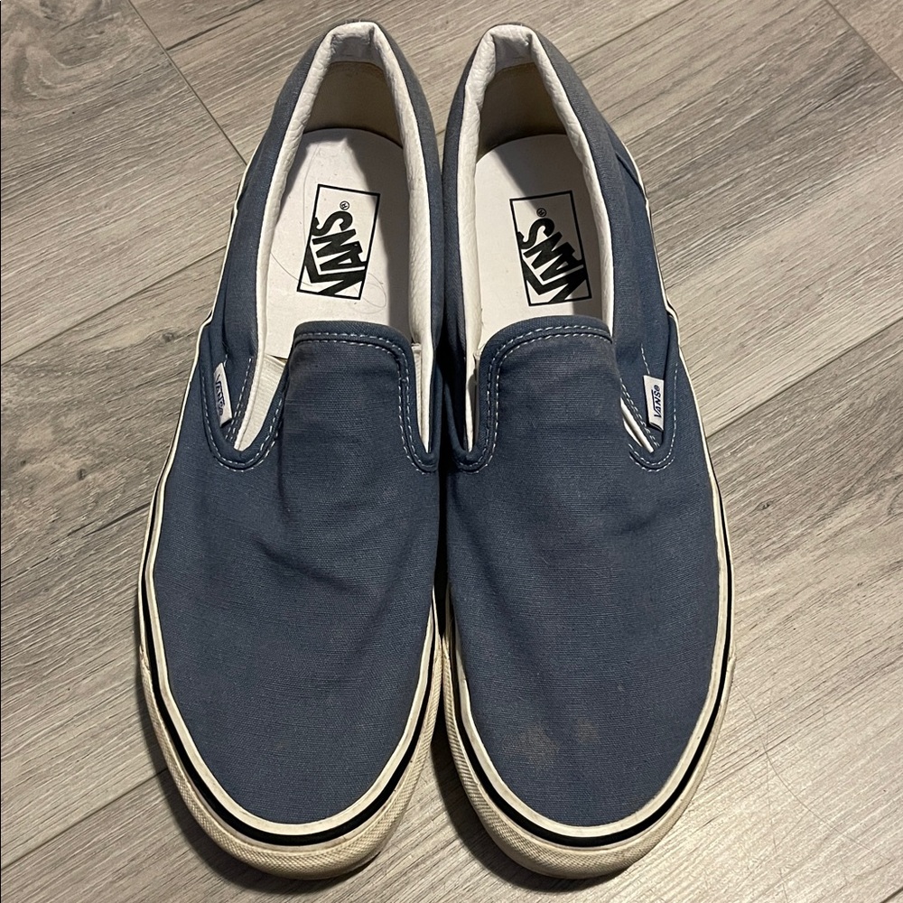Vans Men's Blue Slip-On Shoes 11.5